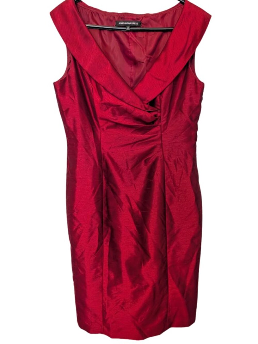 Jones Wear deep red color dress Size 10